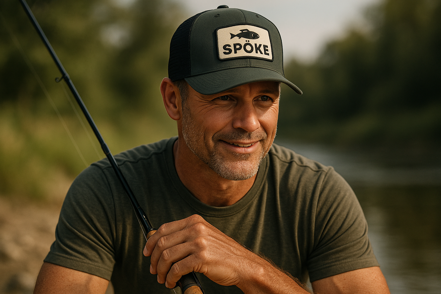 A fit, middle-aged man wearing a Spöke hat.
