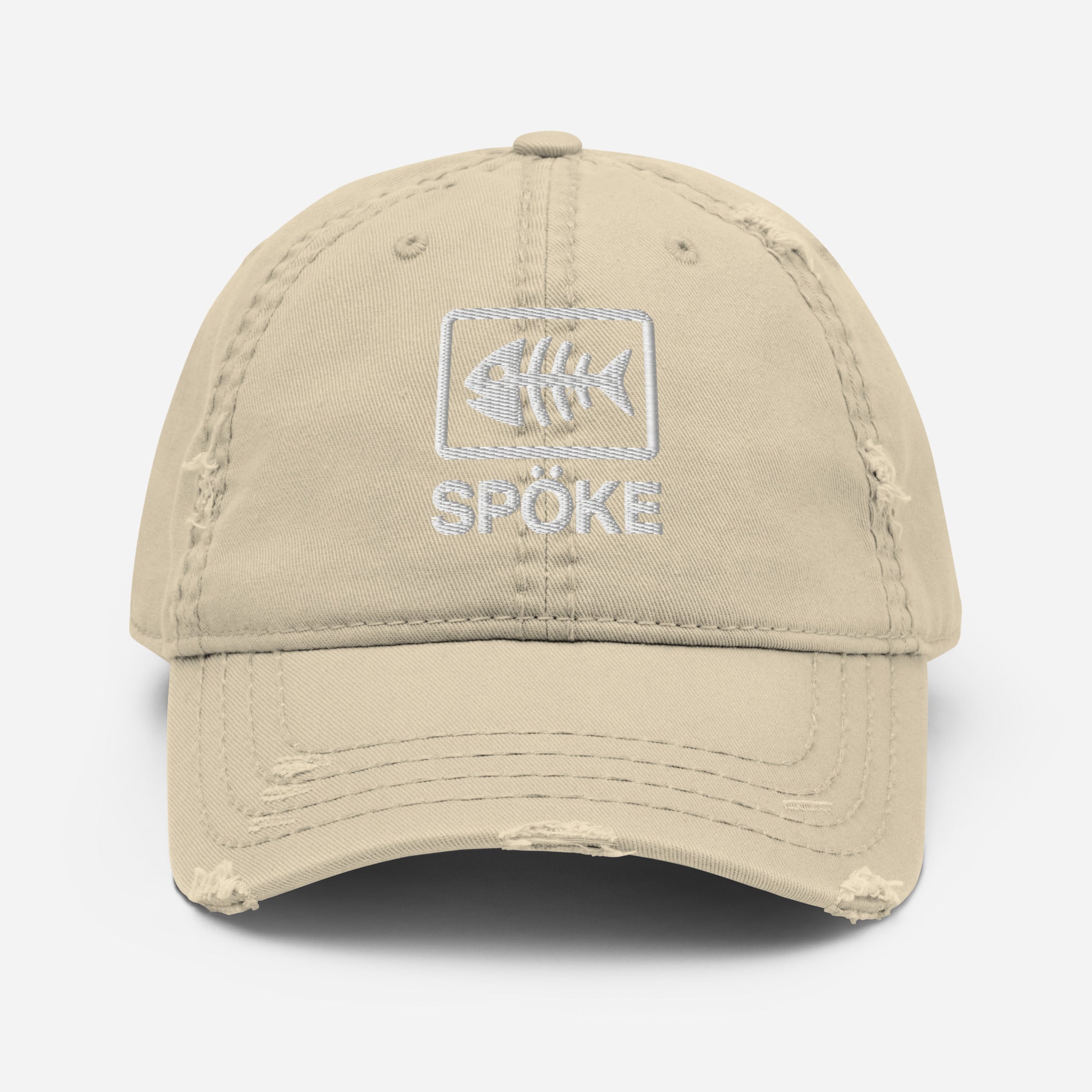 Throwback Spoke Logo - Distressed Dad Hat